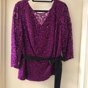 Alex Evenings Blouse, Size 2X